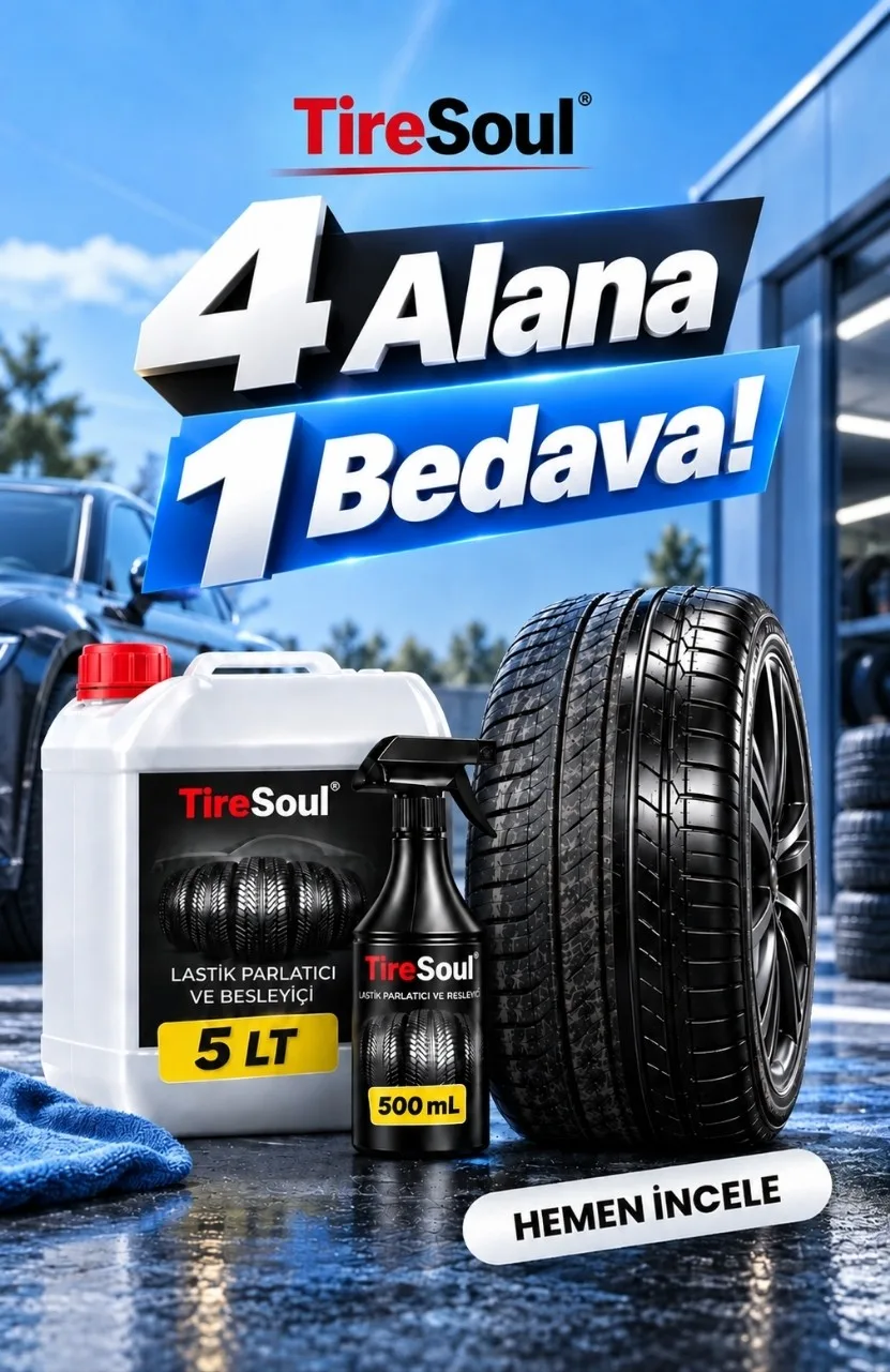 TireSoul Lastik Parlatıcı: 4 Alana 1 Bedava